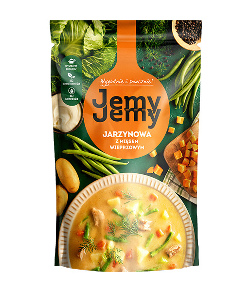 Profi Jemy Jemy Vegetables Soup with Pork Meat (Jarzynowa) 6x450g