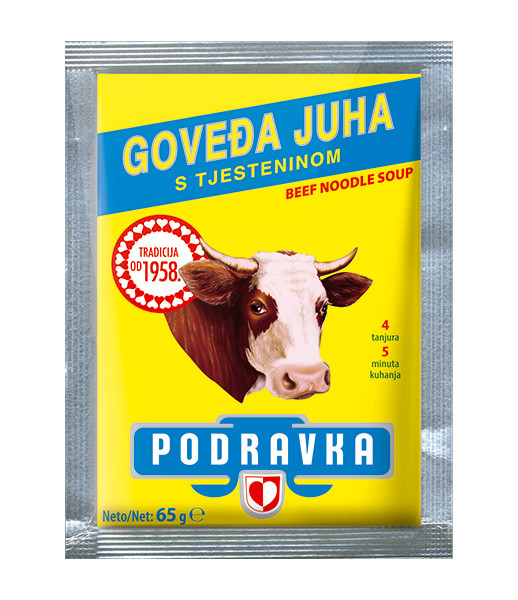 Podravka Soup Beef with Noodles 35x65g