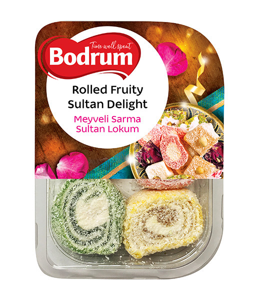 6Bodrum Rolled Whole Fruity (G Lokum) 6x200g