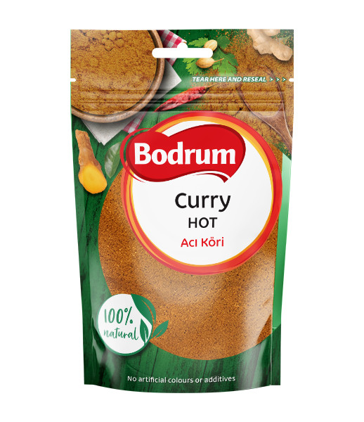 Bodrum Hot Curry Powder 8x100g