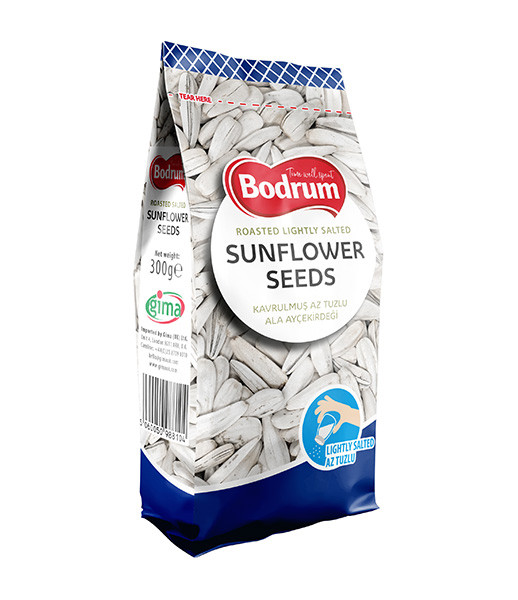 Bodrum Sunflower Seeds Lightly Salted Folio Pack 12x300g