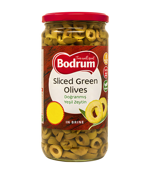 Bodrum Olives Sliced Green 6x720ml