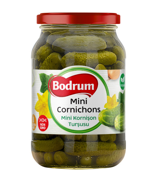 5Bodrum Mini Cornichons (340/360) 12x480g