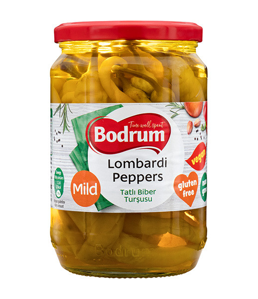 5Bodrum 720cc Mild Pepper Pickles (Lombardi) 6x610g