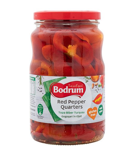 5Bodrum 1700cc Red Pepper Quarter 1/4 6x1650g