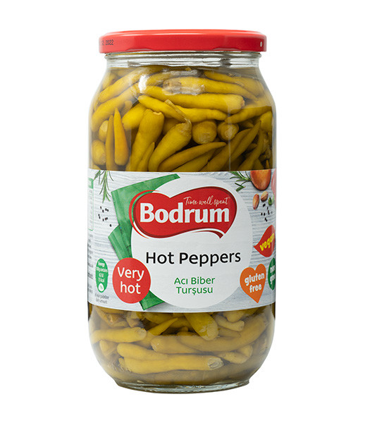 Bodrum 1000cc Pepper Pickled Hot 6x840g