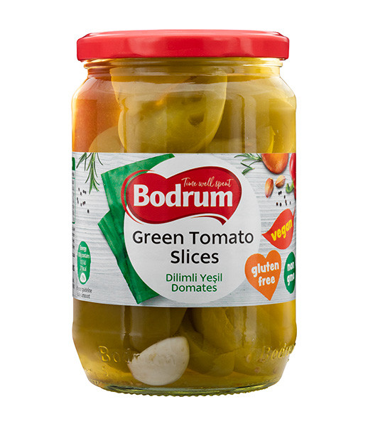 5Bodrum 720cc Tomato Pickled Green (Dilimli Domates) 6x670g