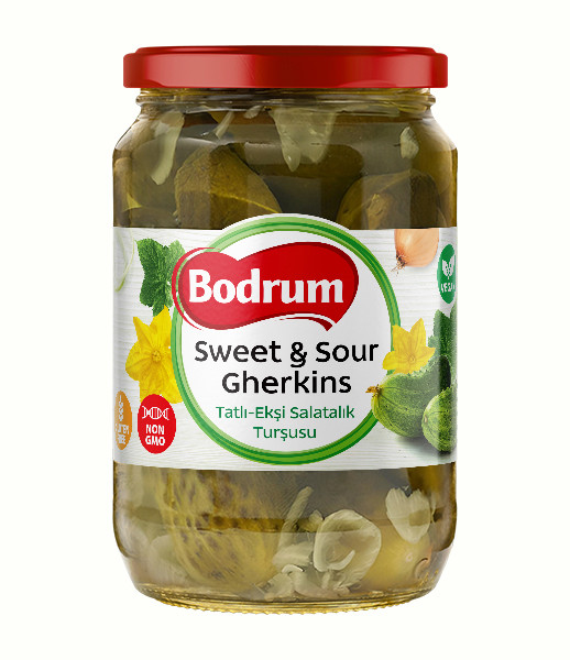 5Bodrum 720cc Gherkin Sweet 9/12 (Tatli Salatalik) 6x680g