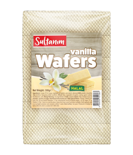 Sultanim Wafers with Vanilla Halal 12x300g