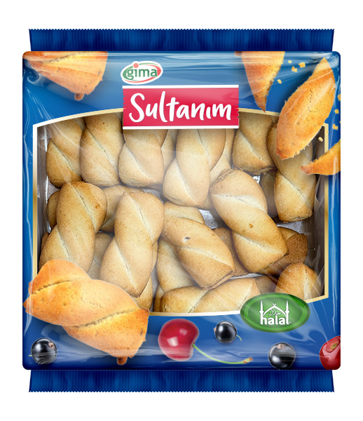 Sultanim Biscuit Sweet Rolls with Fruit Filling 1x400g