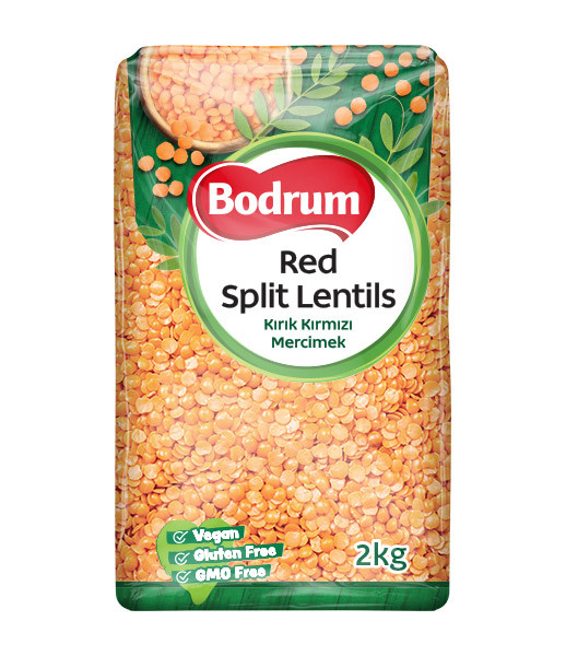 Bodrum Split Red Lentils  4x2kg