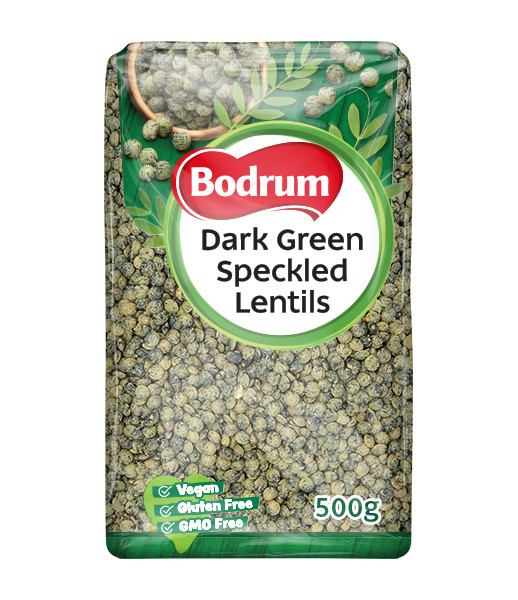 Bodrum Speckled Dark Green Lentils 6x500g