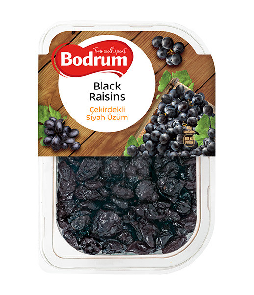 Bodrum Turkish Black Raisins (Tray) 6x250g