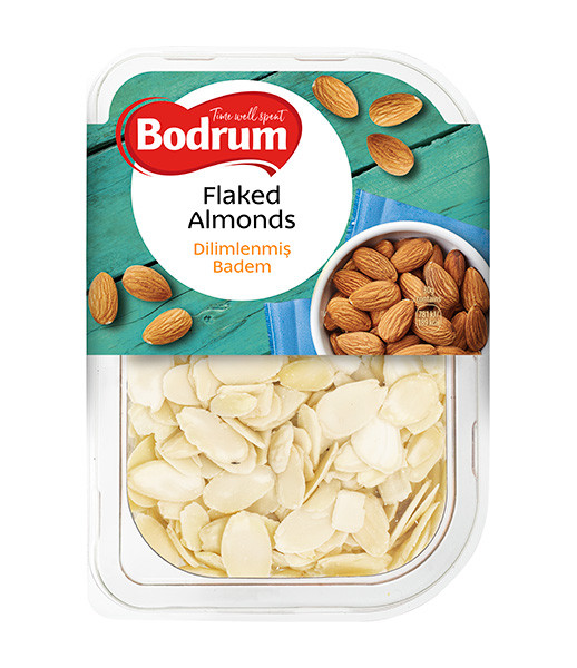 Bodrum Flaked Almonds (Tray) 6x150g