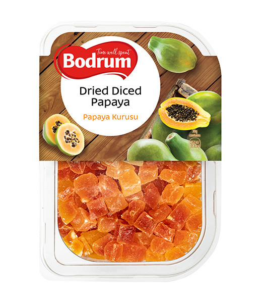 Bodrum Diced Papayas (Tray) 6x250g