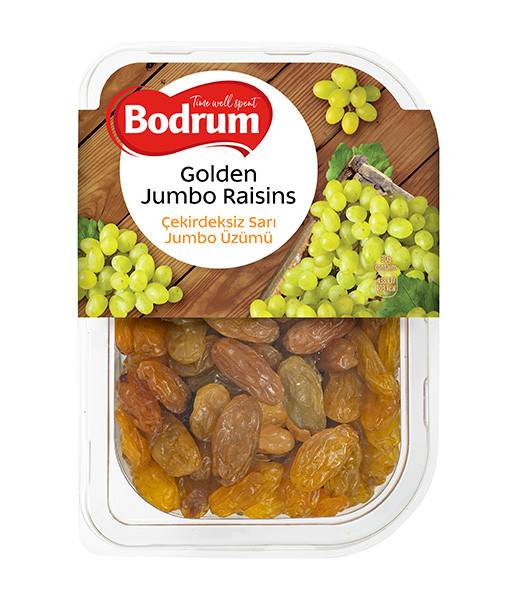 Bodrum Golden Jumbo Raisins (Tray) 6x250g