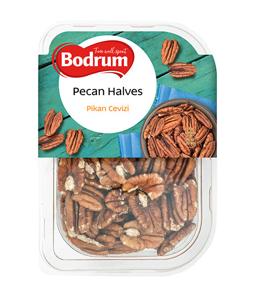 Bodrum Halved Pecan Nuts (Tray) 6x150g