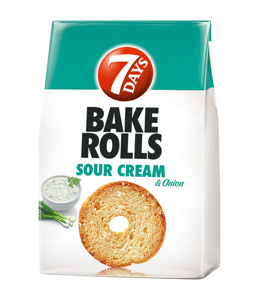 7Days Bake Rolls Sour Cream&Onion 12x80g