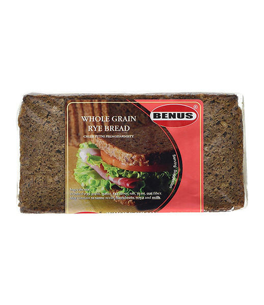 Benus Wholegrain Rye Bread (31) 12x500g