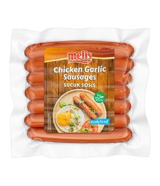 Melis Sausage Chicken Garlic Sucuk Sosis 10x350g