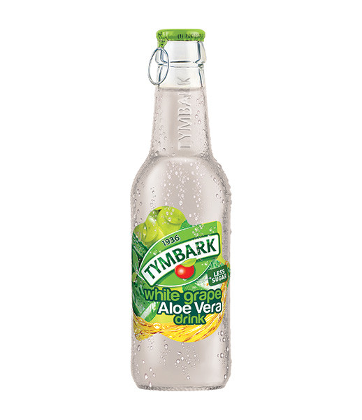 Tymbark 250mlx24 White Grape Aloe Vera Drink (EO Glass) 24x250ml