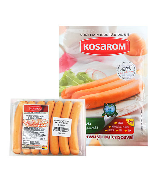 Kosarom Frankfurters with Cheese (20) 1x350g