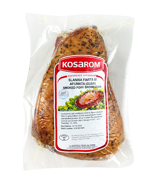 Kosarom Smoked Pork Bacon-Chin Kg