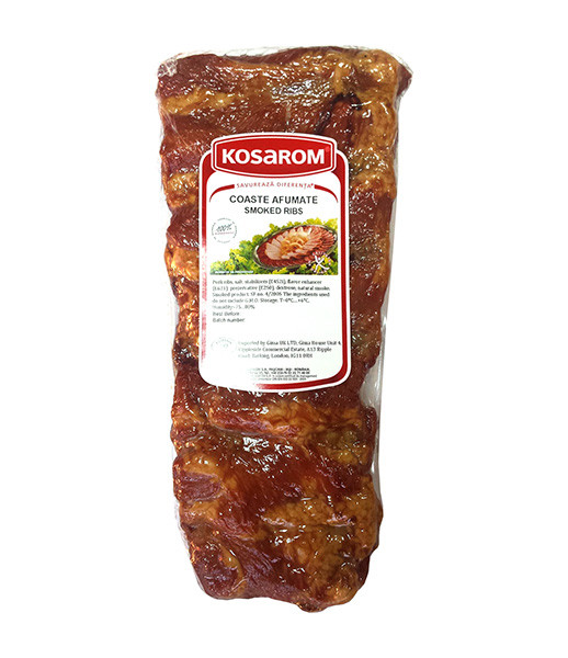 Kosarom Smoked Ribs (Coaste) (4.4kg/Box) Sold by kg