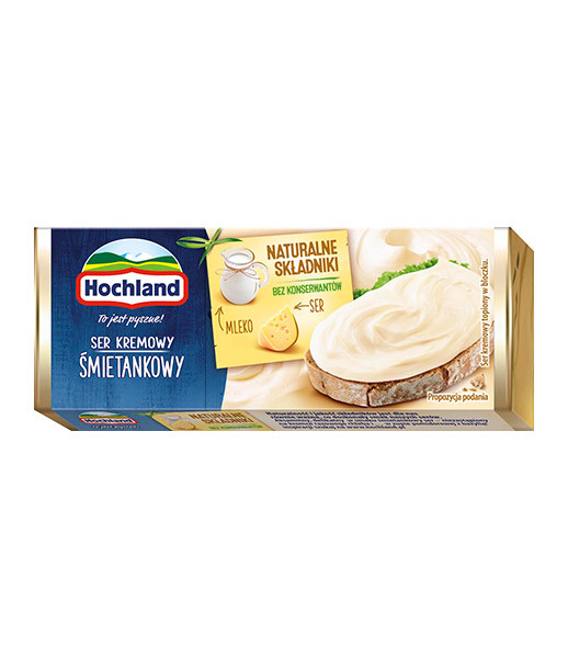 Hochland (07) Cheese Spread Block Cream (6) 1x90g (3941)