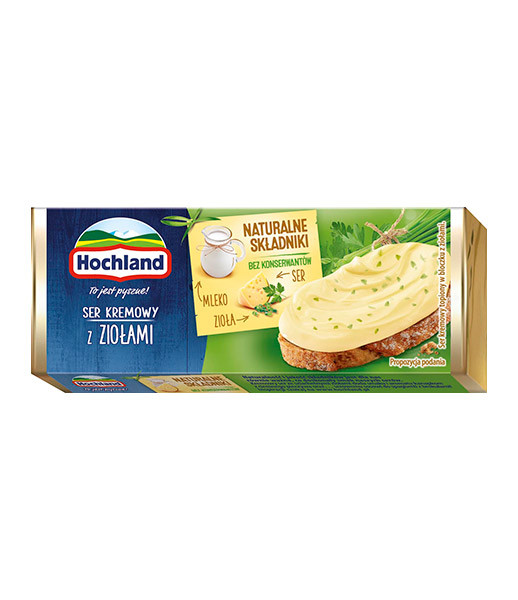 Hochland (09) Cheese Spread Block Herbs (6) 1x90g (3901)