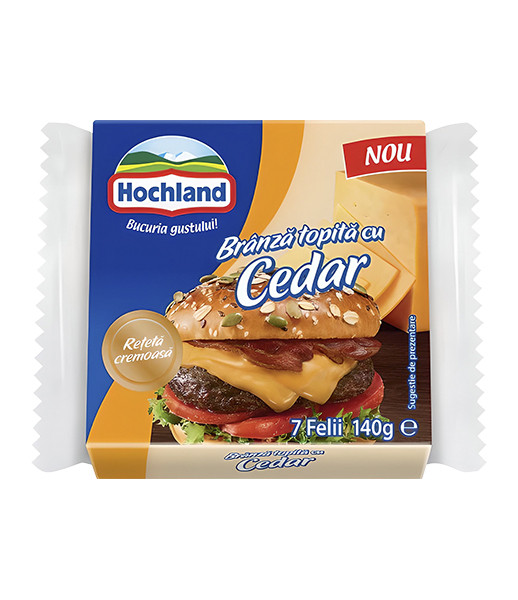 Hochland B.T.F. Cedar (7 slices) (Branza Topita Felii Cedar) (32) 1x140g