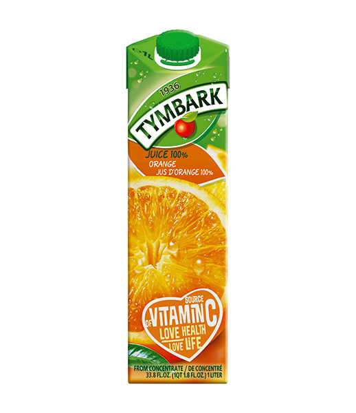 Tymbark 100% Orange Juice (Pure) 12x1L