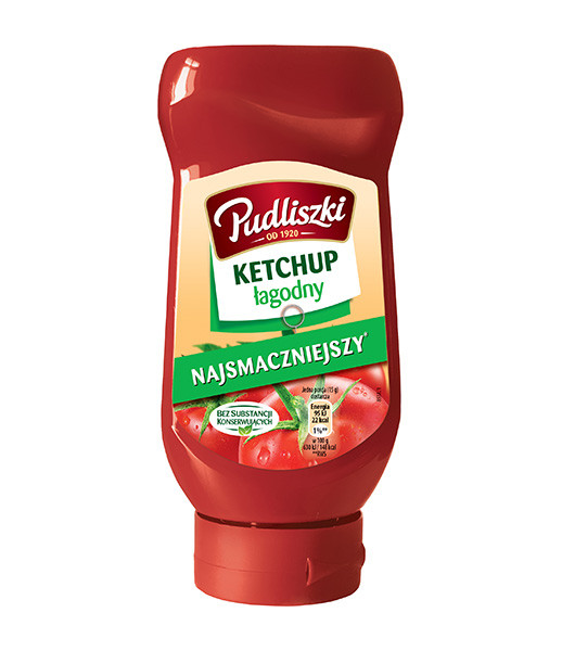 Pudliszki Mild Ketchup Lagodny 8x480g