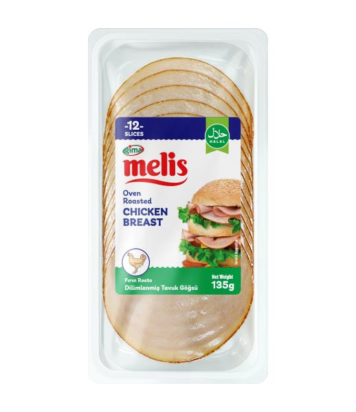 Melis Oven Roasted Chicken Breast 12x135g