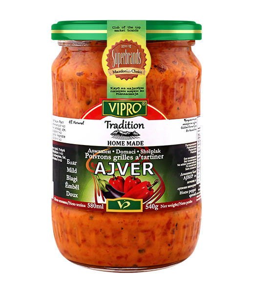 Vipro Home Made Mild Ajvar 6x580ml