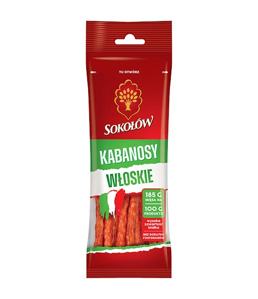 Sokolow Italian Kabanos (Wloskie) (14pcs/Box) 1x120g