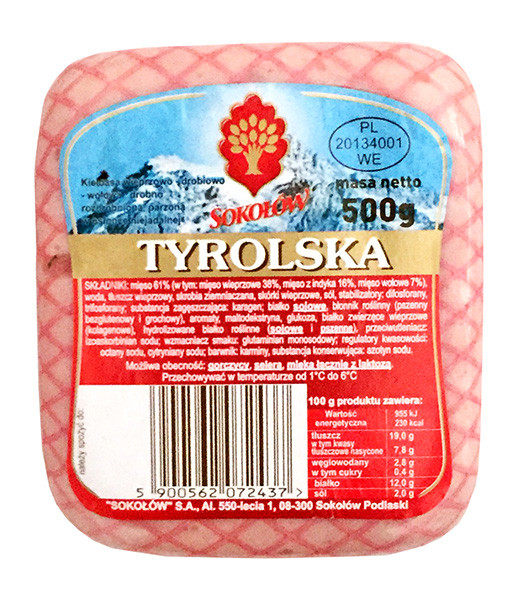 Sokolow Tyrol Block (10pcs/Box) 1x500g