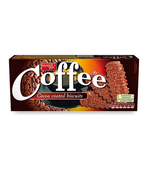 Sweet Plus Biscuits Coffee (cocoa coated) 24x160g