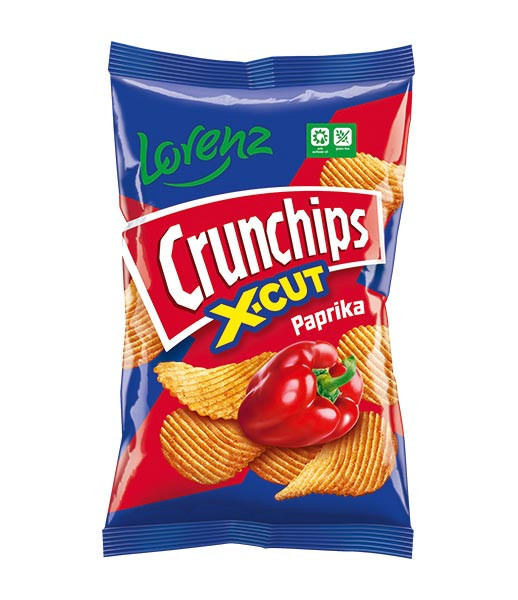 Lorenz Crunchips X-Cut Paprika 10x130g