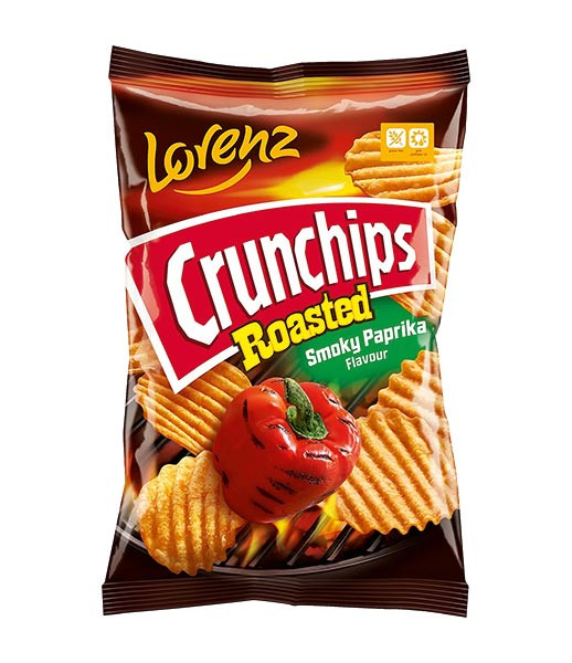 Lorenz Crisps Crunchips Roasted Smoked Paprika 10x120g