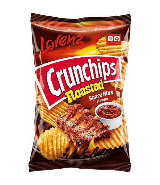 Lorenz Crisps Crunchips Roasted Spare Ribs 10x120g