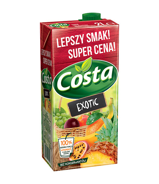 Costa Exotic Drink 6x2L