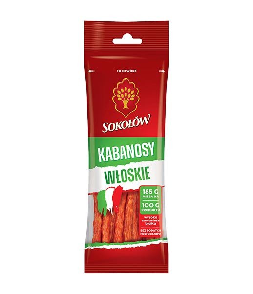 Sokolow Italian Kabanos (Wloskie) (14pcs/Box) 1x120g