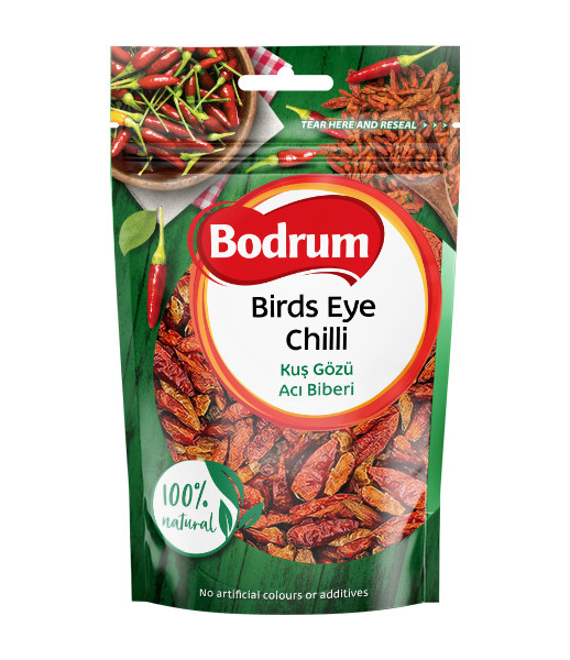 Bodrum Spice Bird's Eye Chili Whole 8x40g