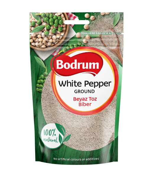 Bodrum White Pepper Ground (Beyaz Biber) 8x100g