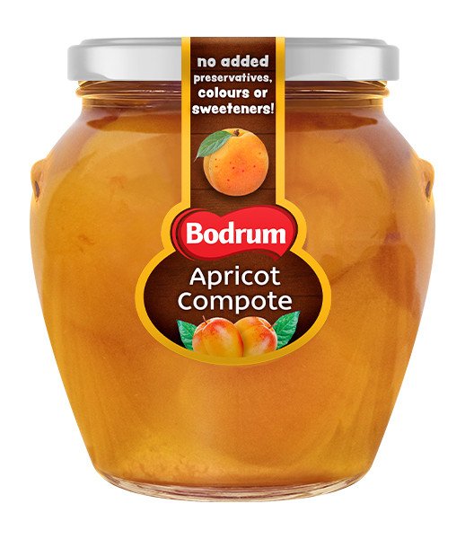 Bodrum Amf Compote-Apricot 12x580ml