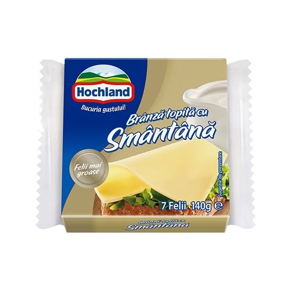 Hochland PC Slice Cream (7 slices) (Branza Topita Felii Smantana) (32) 1x140g