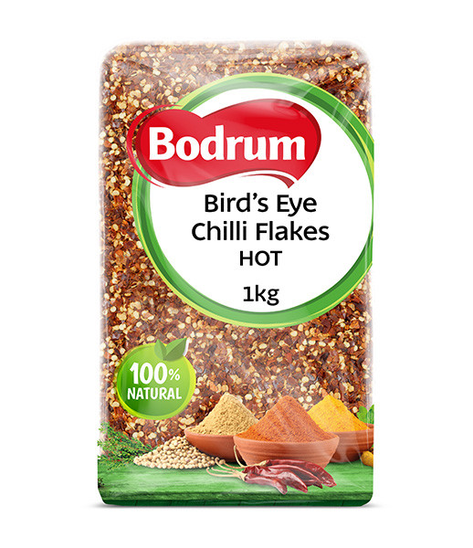 Bodrum Bird's Eye Chilli Flakes - Hot 1kg