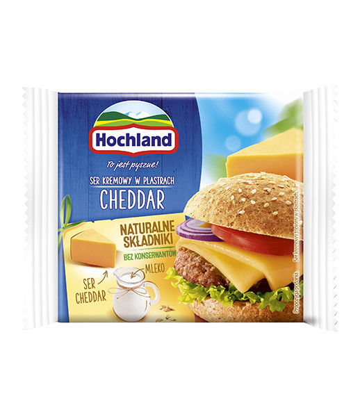 Hochland (20) Slices Cheese Cheddar 10x130g