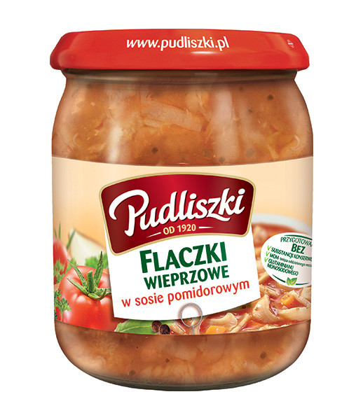 Pudliszki Flaczki / Pork Tripe Tomato Sauce 4x500g